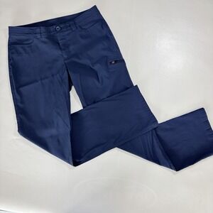 Eddie Bauer Womens Hiking Pants Size 8 Blue Stretch Outdoor Travel Lightweight